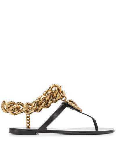 Dolce & Gabbana сандалии Devotion с цепочкой