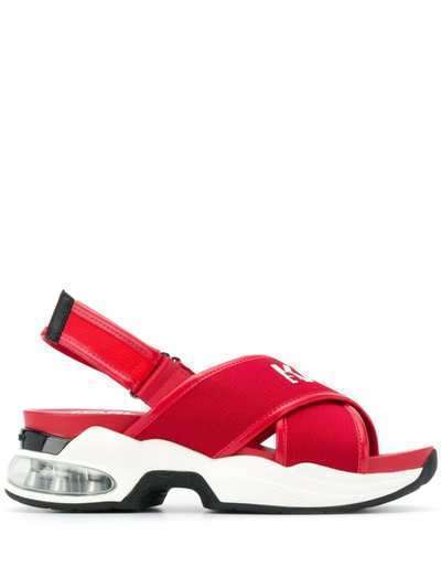 Karl Lagerfeld спортивные сандалии с перекрестными ремешками