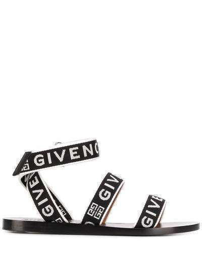Givenchy сандалии с ремешками и логотипом