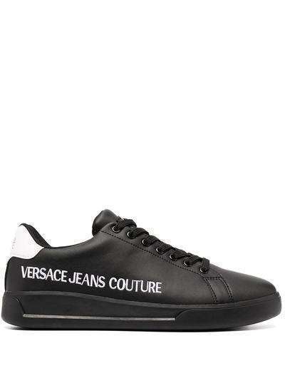 Versace Jeans Couture кеды с вышитым логотипом