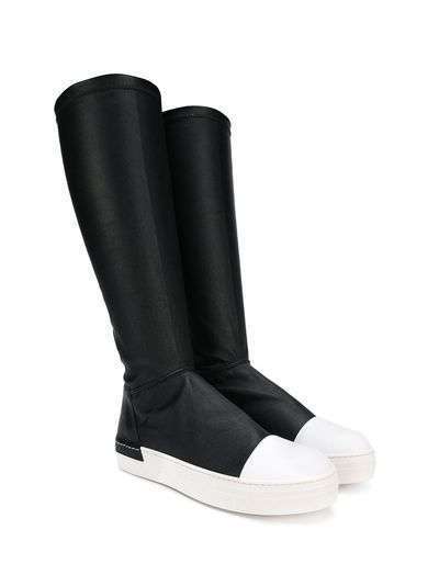 Cinzia Araia Kids contrast toe boots