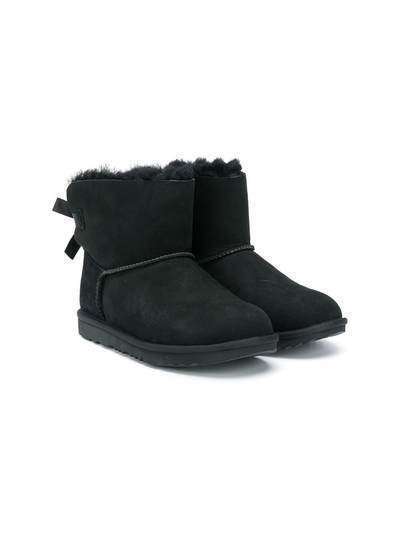 UGG Kids ботинки из овчины с бантом