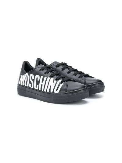 Moschino Kids кроссовки с логотипом