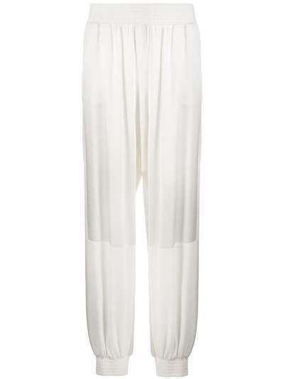 Pinko брюки с контрастными вставками и эластичным поясом