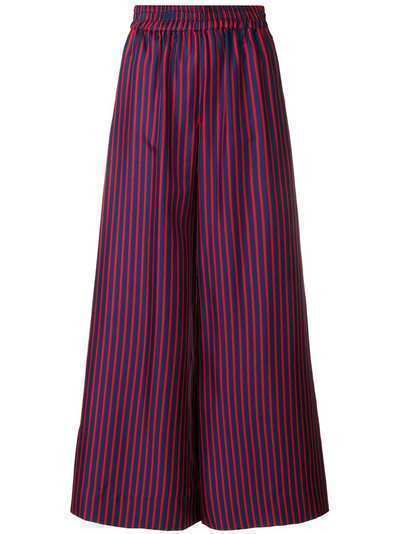 La Doublej striped flared trousers