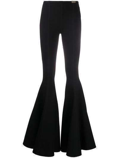 Versace Jeans Couture расклешенные брюки с декоративной строчкой