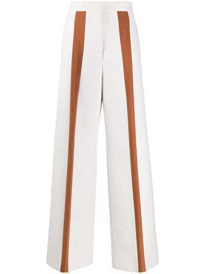 Jil Sander расклешенные брюки с полосками