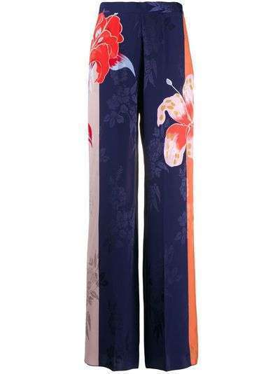 Etro широкие брюки с цветочным узором