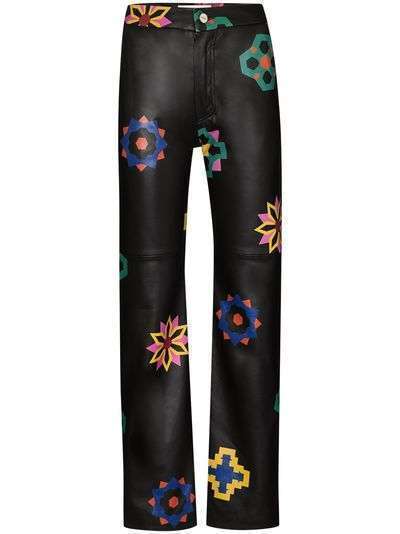 Kirin брюки с цветочным узором