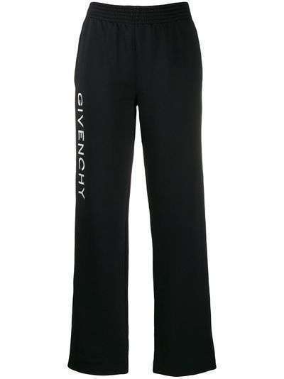 Givenchy брюки с завышенной талией и логотипом