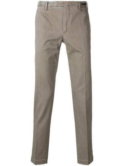 Pt01 creased slim-fit trousers