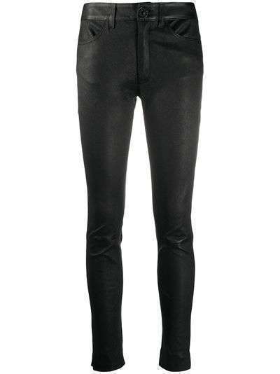 Dondup textured skinny-fit trousers