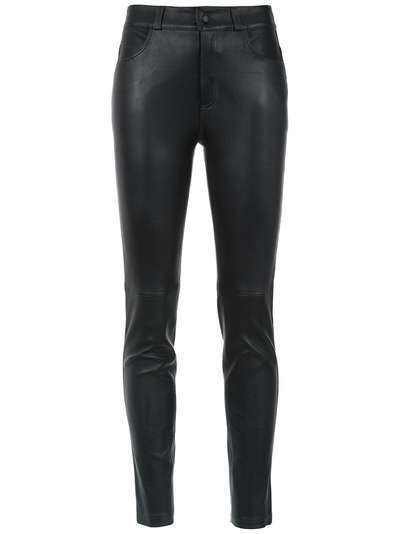 Martha Medeiros leather skinny trousers