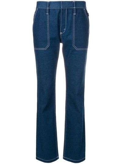 Chloé джинсы с контрастной строчкой