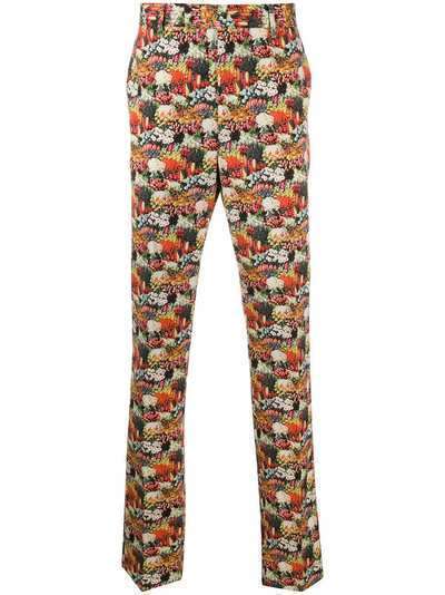 Paul Smith брюки с цветочным принтом