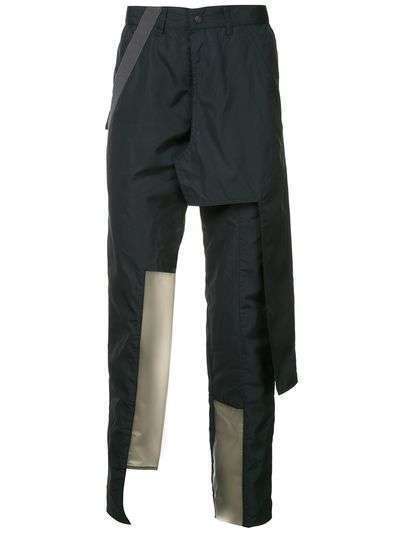 A-COLD-WALL* брюки с контрастными панелями