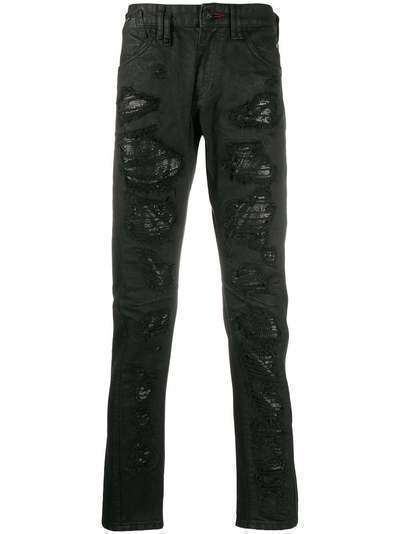 Philipp Plein декорированные джинсы