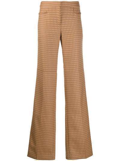 Stella McCartney брюки прямого кроя с абстрактным принтом
