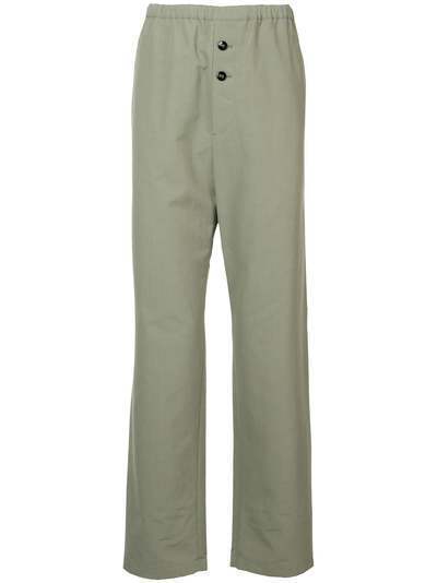 Jil Sander прямые брюки с эластичной талией