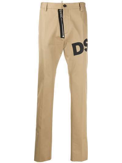 Dsquared2 брюки прямого кроя с логотипом