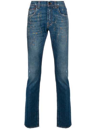 Etro прямые джинсы с эффектом потертости