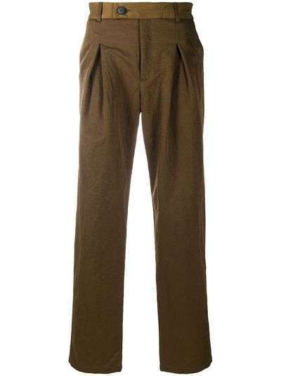 A-COLD-WALL* прямые брюки со складками