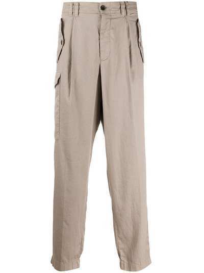 Giorgio Armani брюки широкого кроя со складками