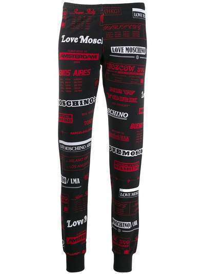Love Moschino спортивные брюки с логотипом