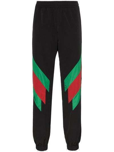 Gucci спортивные брюки с полосками Web