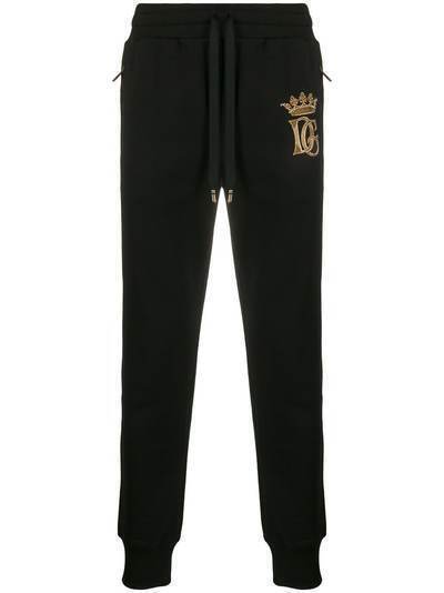 Dolce & Gabbana спортивные брюки с вышитым логотипом