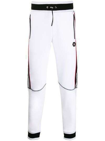 Philipp Plein спортивные брюки с полосками и логотипом