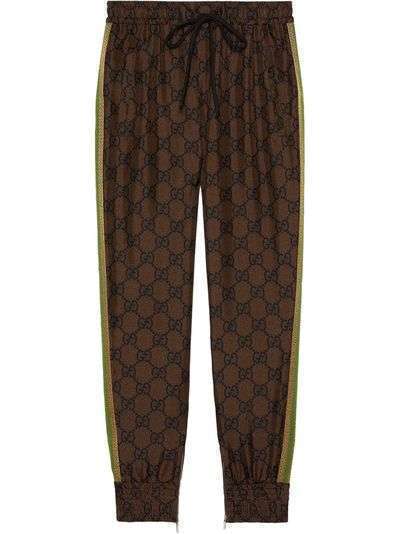 Gucci спортивные брюки с узором GG Supreme