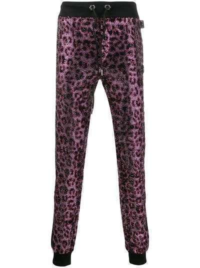 Philipp Plein декорированные брюки Pink Paradise