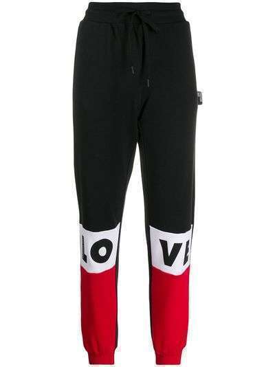 Love Moschino спортивные брюки с логотипом в стиле колор-блок