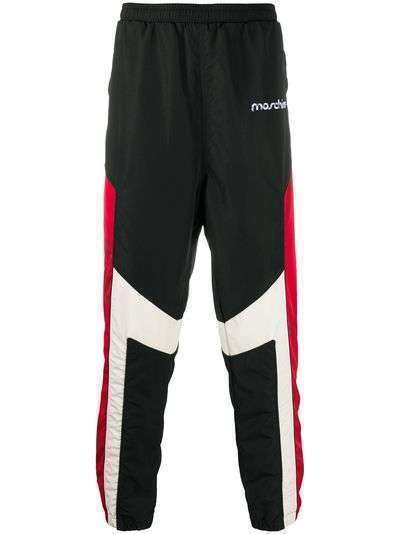 Moschino спортивные брюки с вышивкой Broken Logo