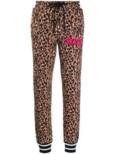Versace Jeans Couture спортивные брюки с леопардовым принтом