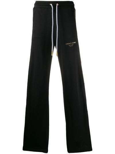 Versace Jeans Couture декорированные спортивные брюки широкого кроя