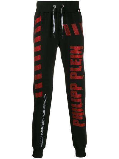 Philipp Plein спортивные брюки со стразами