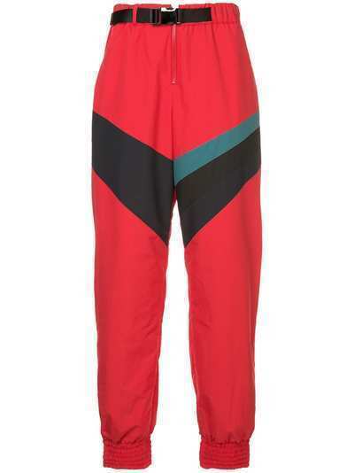 Facetasm contrast stripe track pants