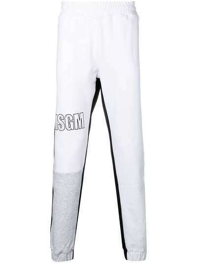 MSGM спортивные брюки с вышитым логотипом
