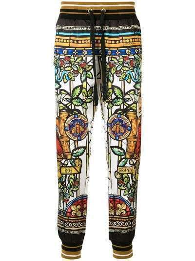 Dolce & Gabbana спортивные брюки с принтом Napoleon