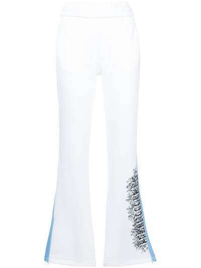 Off-White спортивные штаны с контрастными лампасами