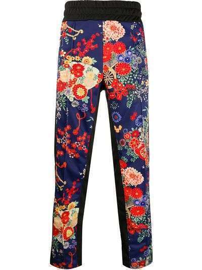 Palm Angels спортивные брюки с цветочным принтом