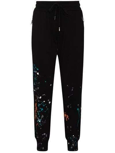 Dolce & Gabbana спортивные брюки с эффектом разбрызганной краски