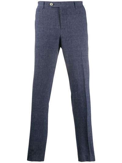 Brunello Cucinelli клетчатые брюки со складками