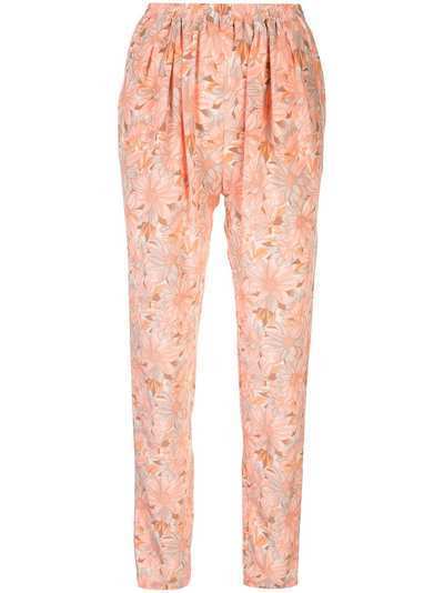 Stella McCartney брюки с цветочным принтом