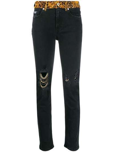 Versace Jeans Couture джинсы с эффектом потертости
