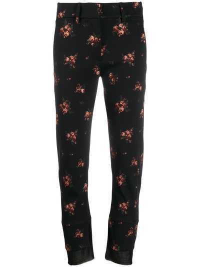 Ann Demeulemeester брюки с цветочным принтом