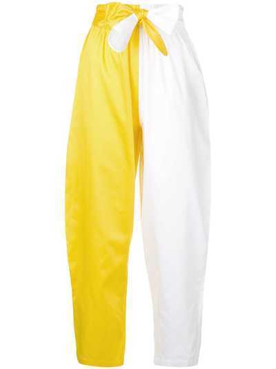 Mara Hoffman укороченные брюки дизайна колор-блок