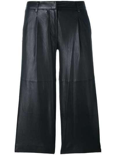 Michael Michael Kors кожаные укороченные брюки